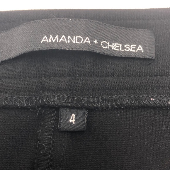 Amanda + Chelsea black size 4 pants slacks - Picture 3 of 6
